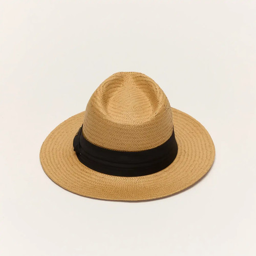 Panamahut stroh fedora breite - stroh,