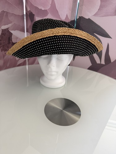 Wide brim straw - h&m, hat