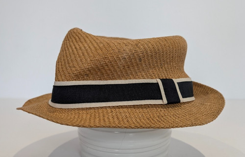 Herren stroh fedora - stroh,