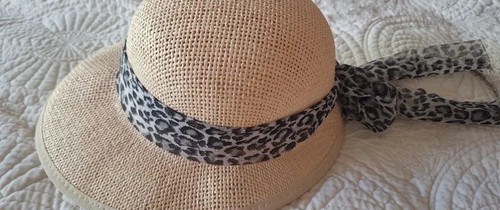 Damen sonnenhut papier beige - sonnenhut,
